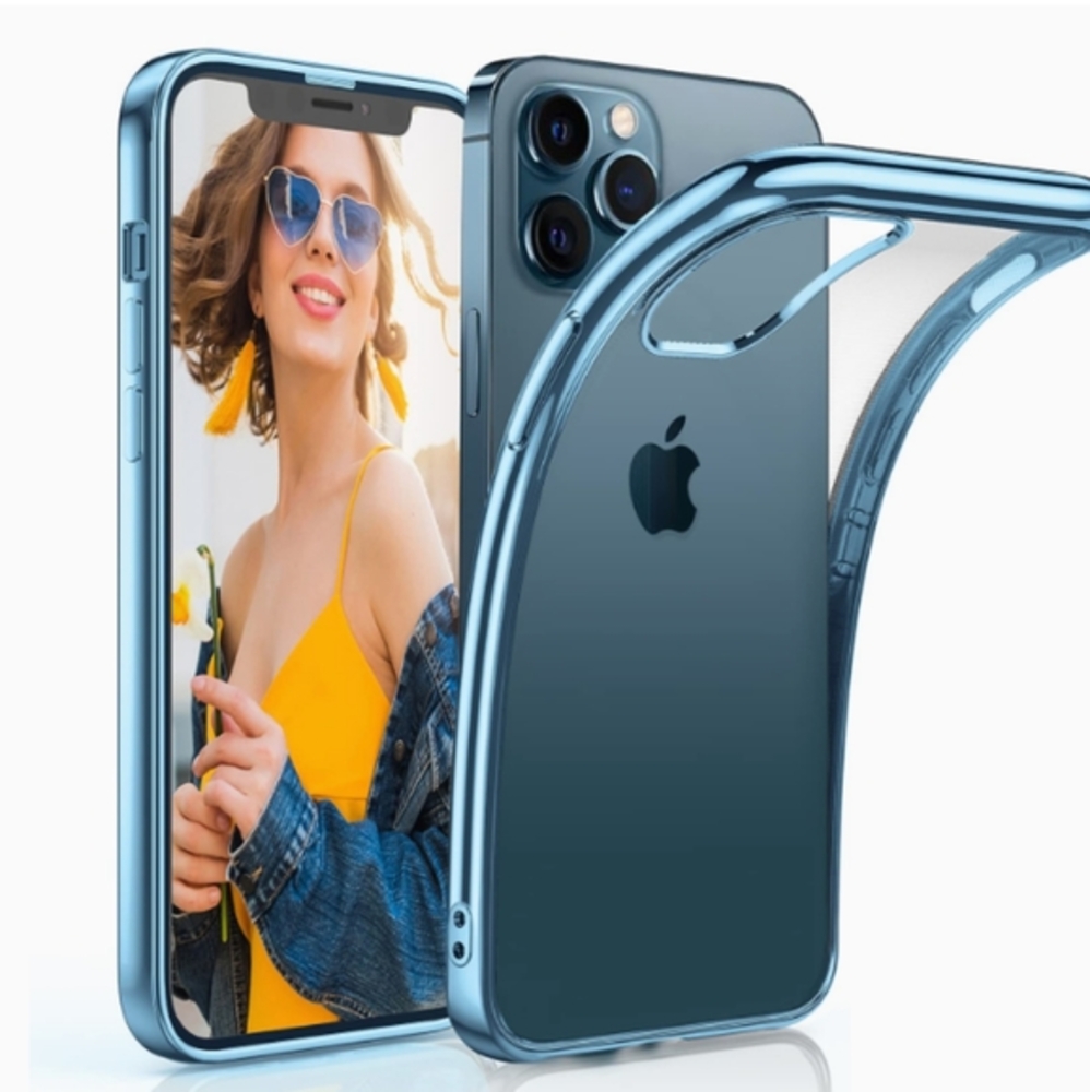 LOHASIC Slim Transparent Soft Flexible for iPhone 13 Pro Max 6.7" - Blue